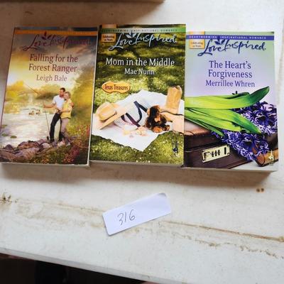 Paperback fiction book lot including Love Inspired