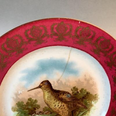 1077 Set of Austrian Game Bird Plates Imperial Ophelia