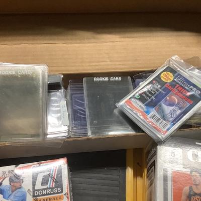 New in box baseball cards & basketball cards, sleeves