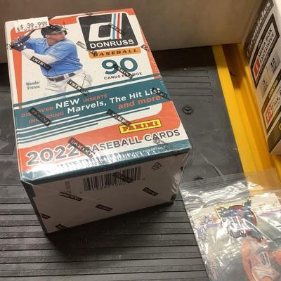 New in box baseball cards & basketball cards, sleeves
