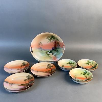 1081 Vintage Handpainted Asian Nippon Set