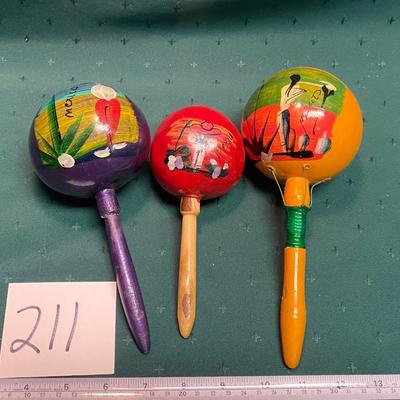 Vintage Mexican Maracas