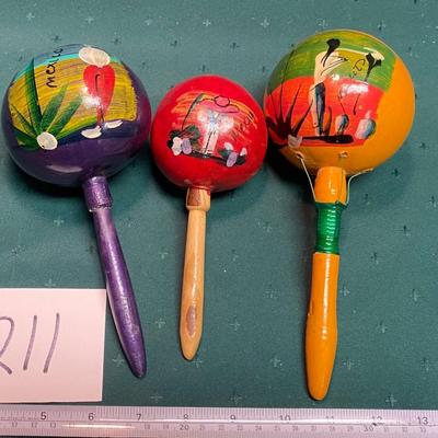 Vintage Mexican Maracas