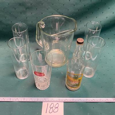 Pitcher and Glasses