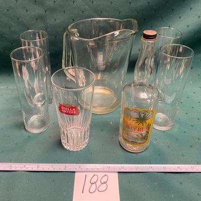 Pitcher and Glasses