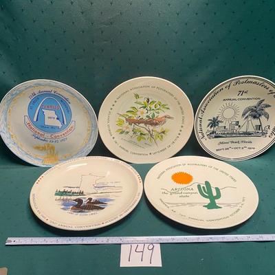 Vintage Postmaster Collector Plates