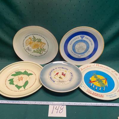 Vintage Postmaster Collector Plates