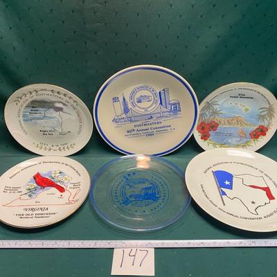 Vintage Postmaster Collector Plates