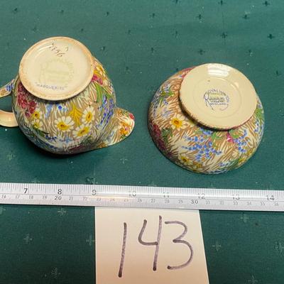 Vintage Royal Winston Marguarite Cream and Sugar
