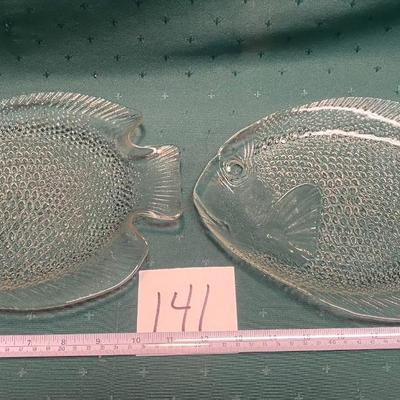 Vintage Glass Fish Dishes