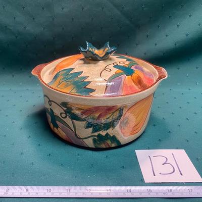 Hand Painted Bowl and Lid
