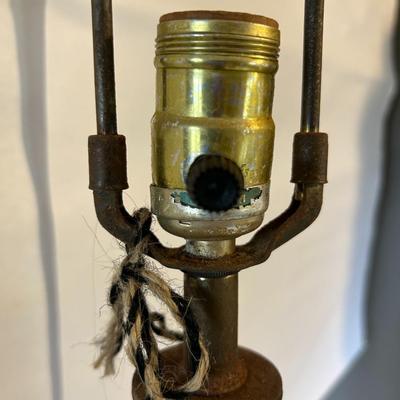 Antique Rare Murano Glass Smoke Transparent Lamp