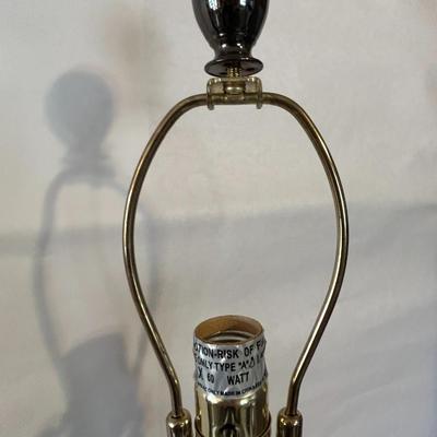 Modern Silver Metallic Candlestick Lamp with Chain Charm Adornment