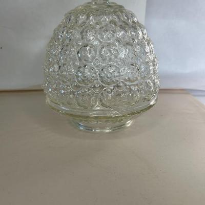 Vintage Clear Pineapple Glass Lamp Shade Suitable for Indoor or Outdoor Use