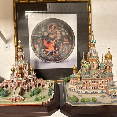 Firebird print & Russian Russian cathedral replicas