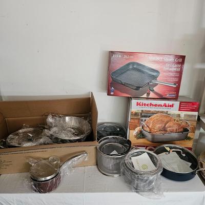 Green Pan, Cooks Essentials, Kitchen Aid & More Non-Stick Cookware (G-JS)