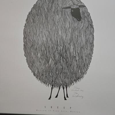 Jacques Hnizdovsky Sheep Print
