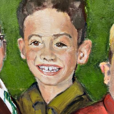 Donald Seeley Clown oil painting Collection of family oil paintings,