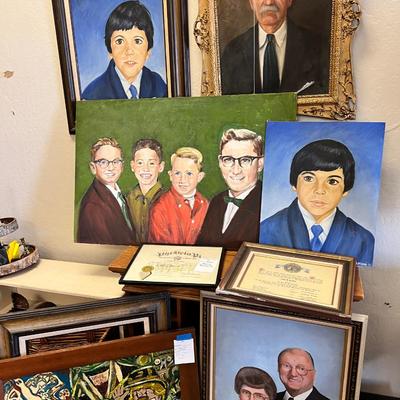 Collection of family oil paintings, Donald Seeley