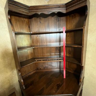 Ethan Allen Walnut corner unit