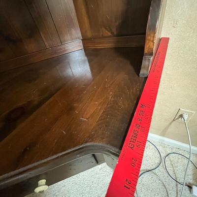 Ethan Allen Walnut corner unit