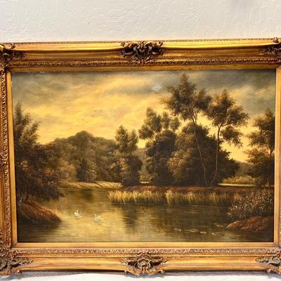 7 Vintage framed paintings, 1 watercolor