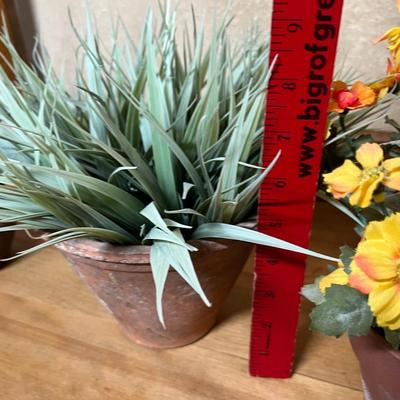 3 fake plants