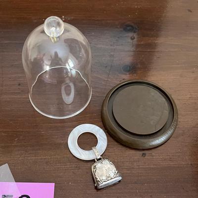 Antique sterling baby rattle