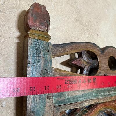 Wood framed mirror