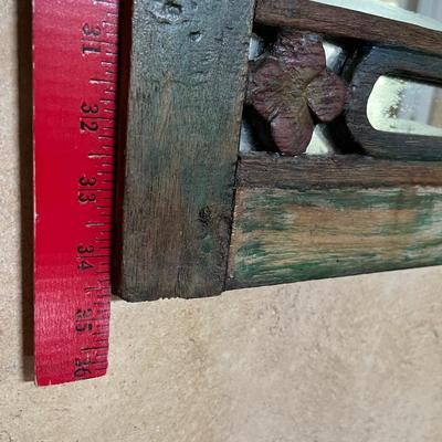Wood framed mirror
