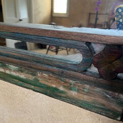 Wood framed mirror