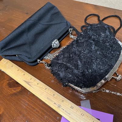 2 black purses