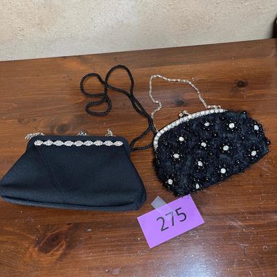2 black purses