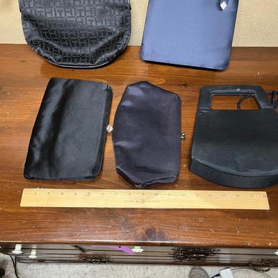5 black evening purses
