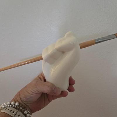 Ceramic Hand holding paint brush