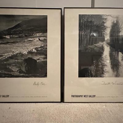 Framed Brett Weston & Morley Baer Posters