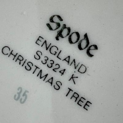 SPODE Divided Dish Serving Platter CHRISTMAS TREE pattern