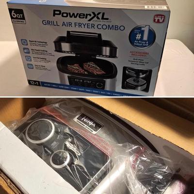 Power XL Grill/Air Fryer Combo & Ninja Electric Cooker (G-JS)
