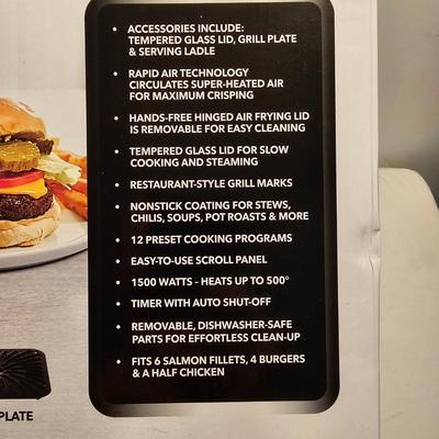 Power XL Grill/Air Fryer Combo & Ninja Electric Cooker (G-JS)