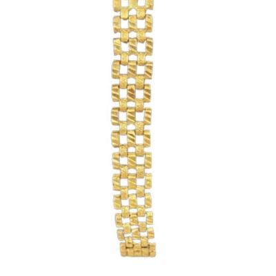 Stamped 14K Gold Diamond Cut Bracelet [11.08g]