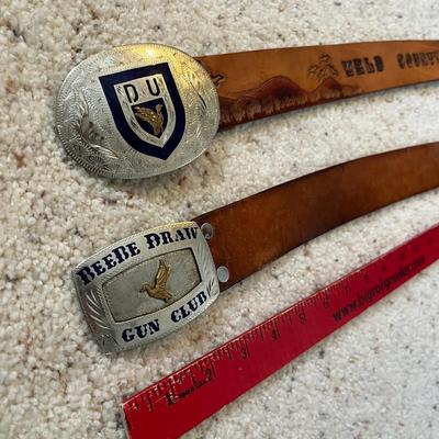 2 Men's belts with buckles