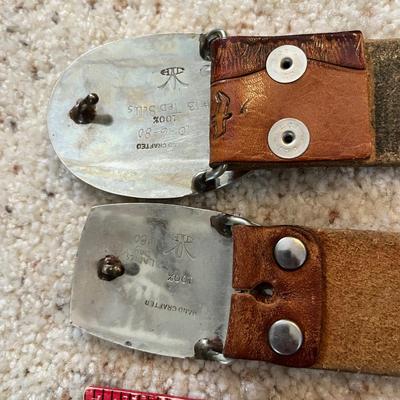 2 Men's belts with buckles