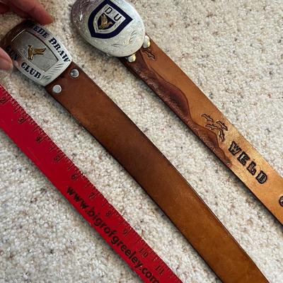 2 Men's belts with buckles
