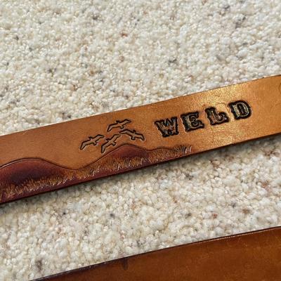 2 Men's belts with buckles