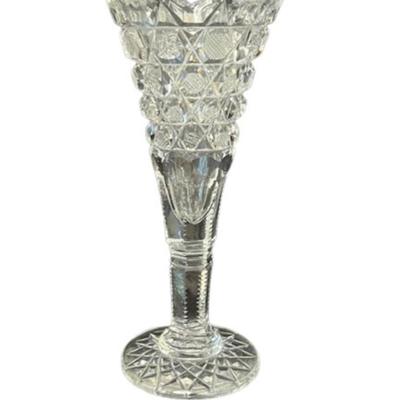 Vintage American Brilliant Glass Bud Vase