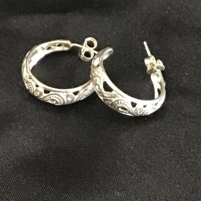 925 sterling silver little hoop Earrings