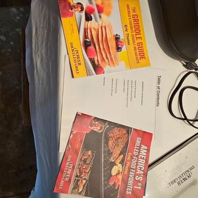 Three Burner Buffet Server w/Pots (NIB) + Electric Smokeless Grill (G-JS)