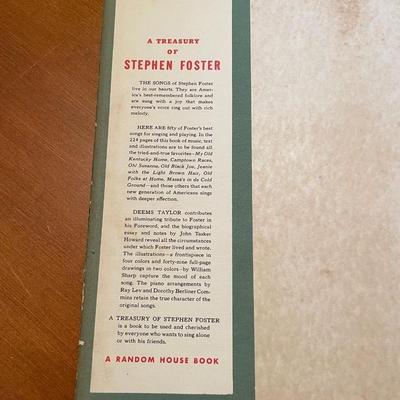 Vintage A Treasure of Stephen Foster Sheet Music Book