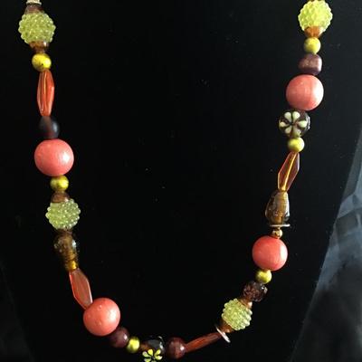 Fun glass beaded necklace