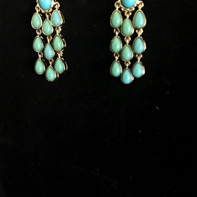 Faux turquoise Dangle earrings